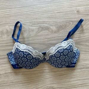 Blue Calvin Klein push up bra